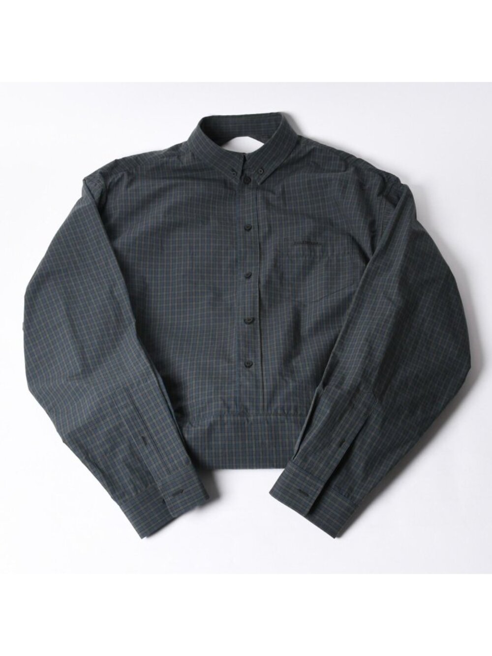 Balenciaga Handbag Shirt Bag Close Bag Cotton Green